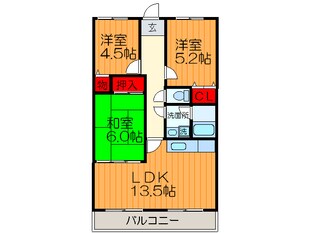 フリーディオ堂山の物件間取画像